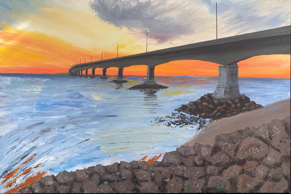Painting of the Confederation Bridge